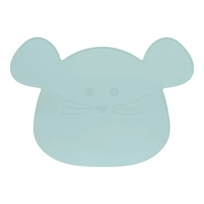 Image of LÄSSIG Silicone placemat dishwasher safe/Little Chums Mouse blue