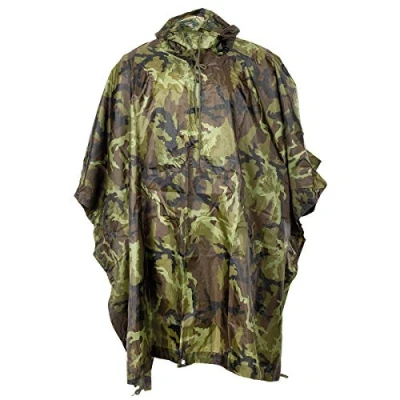 Image of MFH Waterproof Poncho Ripstop Czech Woodland