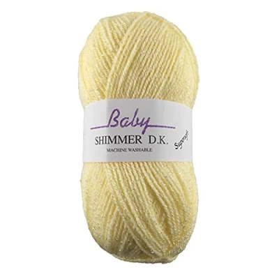 Image of James C Brett Baby Shimmer DK Wool/Yarn BS2 Lemon