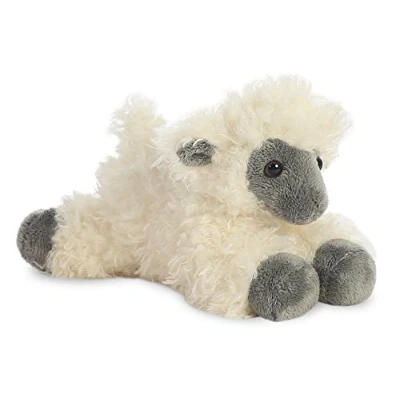 Image of Aurora, 31376, Mini Flopsies Face Sheep, 8In, Soft Toy, White