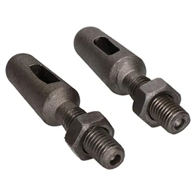 Image of 2 x Slotted Tailboard Tailgate Lug for Trailer Truck Dropside Self Colour Threaded