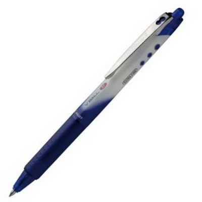 Image of Pilot V Ball RT Retractable Liquid Ink Roller 0.5mm Tip (0.3mm Line Width Blue (Each)