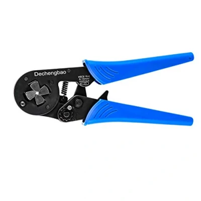 Image of Ferrule Crimping Tool, Dechengbao 16 4 Square Jaw Wire Pliers AWG 30 5 (0.08 16mm²) Terminals Crimper,Ratchet Tools