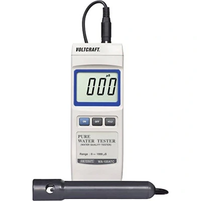 Image of VOLTCRAFT WA 100 ATC 3% 0 1999 µS Conductivity Meter Factory Calibrated Without Certificate