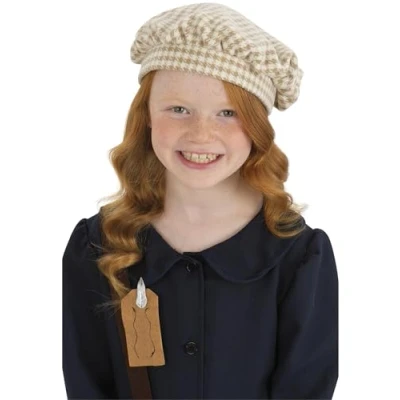 Image of Smiffys Evacuee Hat, Girls Fancy Dress, Child Dress Up Hats