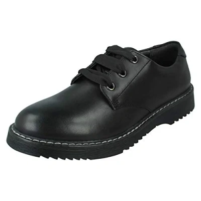 Image of Startrite Angry Angels Impact Girls Senior School Shoes 8 UK Black Medium