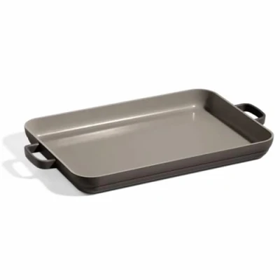 Image of Our Place Griddle Pan Versatile Nonstick Ceramic Sheet &amp; Stovetop Toxin Free, Dual Use, with Ergonomic Handles 7 L. Capacity, Oven Safe up to 230C Char