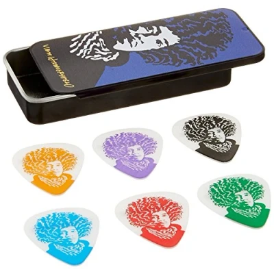 Image of Jim Dunlop JVHPT04H John Van Hamersveld Jimi Face Heavy Pick Tin