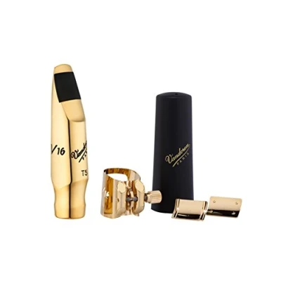 Image of Vandoren SM821GLKO V16 T5L Plus Optimum Ligature/Cap Tenor Metal Mouthpiece