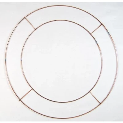 Image of Pack of 10 10&quot;/25cm Flat Metal Florist Wreath Frames/Rings