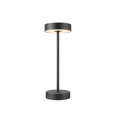 Image of SLV LED rechargeable lamp Vinolina, black, CCT, aluminium, height 32.3 cm