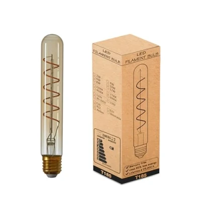 Image of LEDSone E27 Screw Bulb ST64 Retro LED Spiral Filament Vintage Light Bulbs, 4W in Bulb, 100LM Decorative Edison 2200K Warm White, Non Dimmable