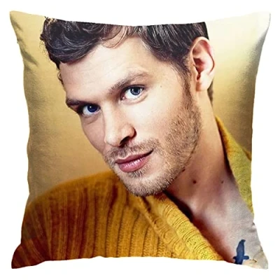 Image of Joseph Morgan Pillow Covers Double Sided Plush Cases Dorm Decor for Bedroom Living Room 45cm X