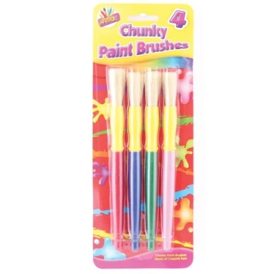 Image of THE ART BOXArtbox Chunky Plastic Handle Brush (Pack of 4)