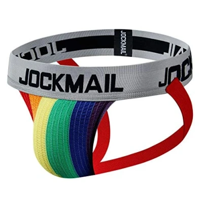 Image of JOCKMAIL Mens Jockstrap Athletic Supporter Underwear Sport Jock Strap Brief (XXL, Colorful)
