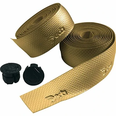 Image of Deda Elementi Men&#039;s Karbon Bar Carbon Effect Bike Handlebar Tape, Olympic Gold, One Size, DEDATAPEORO