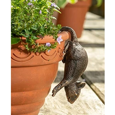 Image of Pot Buddies Handmade Mouse Figure Plant Hanger Decorative Hanging Garden Ornament Flower Planter Figurine