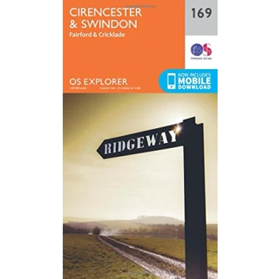 Image of Explorer 169 Cirencester &amp; Swindon Map With Digital Version