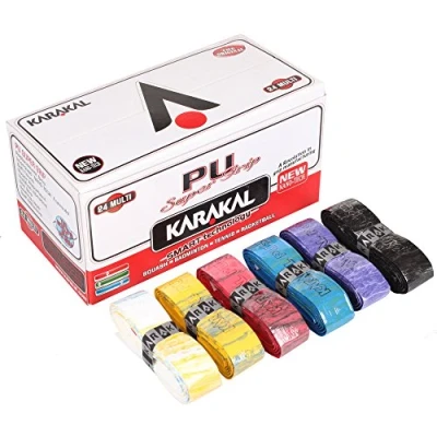 Image of Karakal PU Super Grip Multi Colour Universal Replacement (Box Of 24) rrp£74