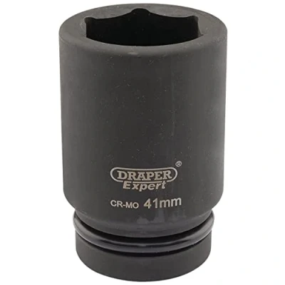 Image of Draper Expert HI TORQ� 6 Point Deep Impact Socket, 1&quot; Sq. Dr., 41mm