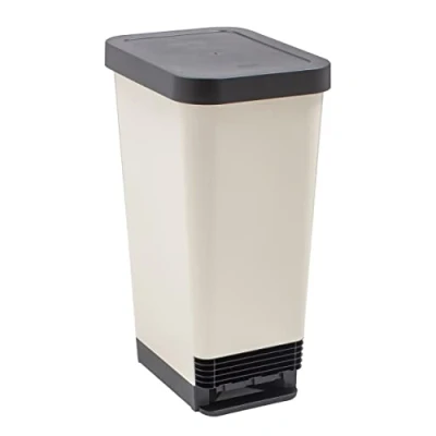 Image of Tontarelli 45L Moda Pedal Bin Cream