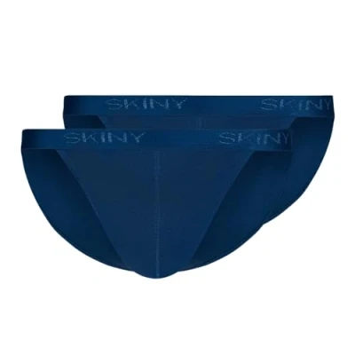 Image of Skiny Men&#039;s Retro Cotton Slip, Navy, S