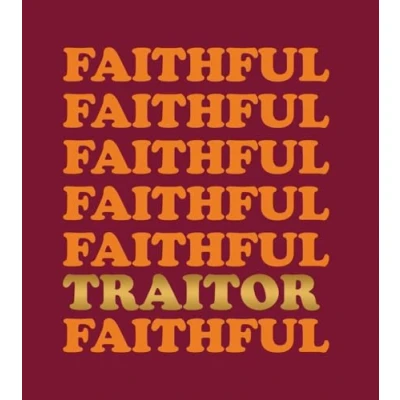 Image of The Traitors Birthday Card Are you a Faithful or Traitor Happy