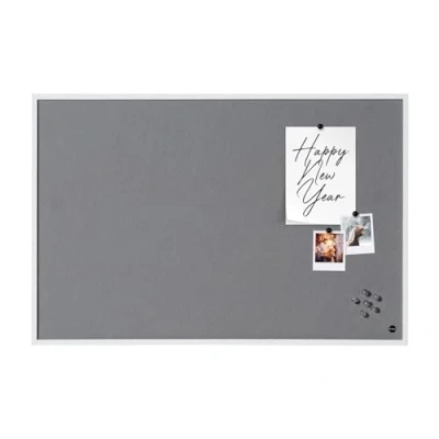 Image of Bi Office New Basic Frame Felt Notice Board 585 x 385 mm White