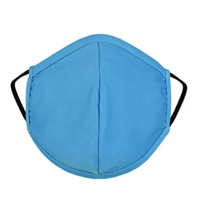 Image of G TUFF Face mask Protective and Mouth Covering. Reusable Washable Fashion Outdoor Unisex Mask. Anti dust Single layer Light Blue