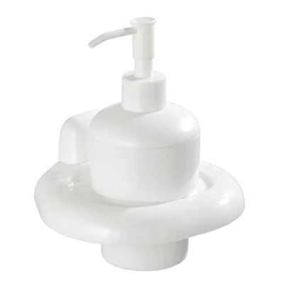 Image of WENKO 17944100 Soap Dispenser Pure Capacity: 0.25 l, Acrylonitrile Butadiene Styrene (ABS), 14.5 x 17.5 12 cm, White