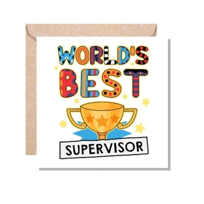 Image of MUGGZ Supervisor Card Worlds Best Gift Giftset Made in The UK