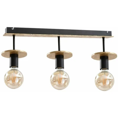 Image of Saturn Ceiling Spotlight Bar Gold, 60cm, 3x E27