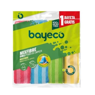 Image of Bayeco Pack of Multi Purpose Cloths 3 + 1 4 Units 280 g