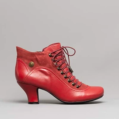 Image of Hush Puppies Women&#039;s Vivianna Ankle boots, Red, 7 UK