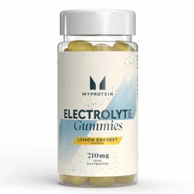 Image of Myprotein Electrolyte Gummies Lemon Sherbet Flavour Support with Magnesium, Potassium &amp; Sodium 210mg Electrolytes per Serving Vegan 60