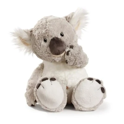 Image of NICI 48391 Soft 25 cm Cuddly Toys for Girls, Boys &amp; Babies Fluffy Stuffed Koala Playing, Cuddling Collecting Cosy Plush Animals, Grey