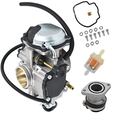 Image of Carburetor Carb Replacement for Yamaha Bear Tracker 250 1999 2004 with Intake Manifold Boot