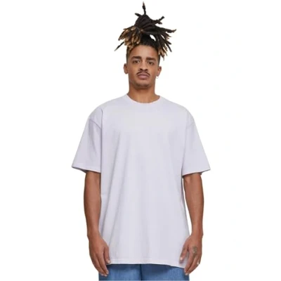 Image of Build Your Brand Men&#039;s By189 acid Washed Heavy Oversize Tee T Shirt, Soft Lilac, L
