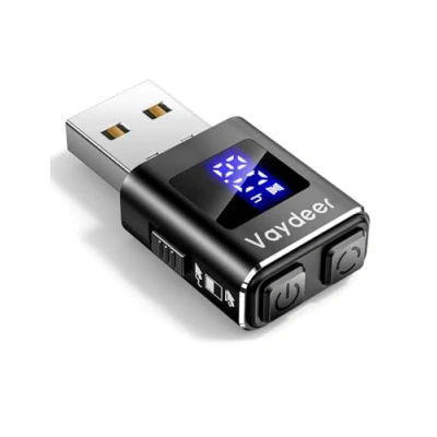 Image of Vaydeer Mini Metal Mouse Jiggler, Made of Premium Aluminum Alloy, Longer Life Span, Plug and Play, 100% Undetectable, 3 Natural Random Tracks, USB Mover to Boost Your Productivity