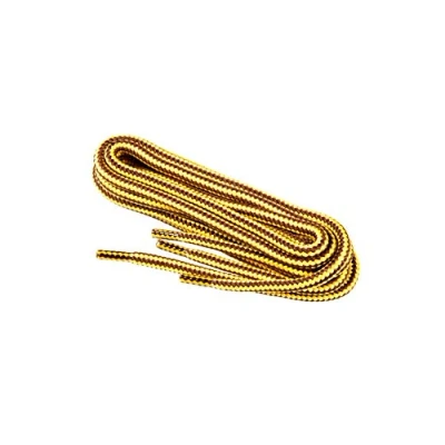 Image of WorkerWalker Round Shoe Laces For Work Boots Shoes, Health And Safety Boots, By Worker Walker Laces, 120 cm 47 inch, Yellow Brown