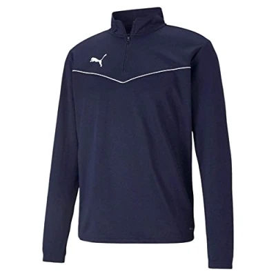 Image of PUMA Boys&#039; Team Goal 23 Training 1/4 Zip Top Jr Pullover, Electric Blue Lemonade Power Blue, 164