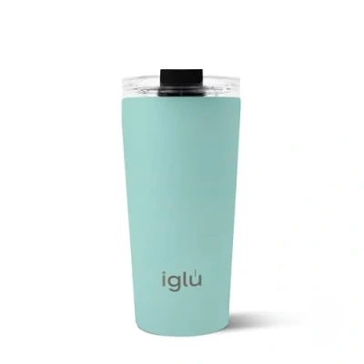 Image of iglu Reusable Coffee Cup Thermal Insulated Stainless Steel Travel Mug with Screw Lid Leakproof &amp; Double Walled Great for Hot Cold Drinks Premium Eco Friendly Gift (Ocean Teal, 16oz)
