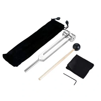 Image of Dreld 128CPS Tuning Fork Include Silicone Hammer and Storage Bag for DNA Repair Healing, Sound Therapy, Perfect Musical Instrument, Balancing, Healers, Vibration