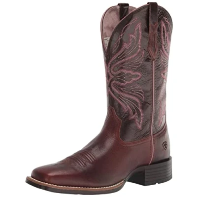 Image of ARIAT Women&#039;s Edgewood Western Boot, Dark Luggage/Bitter Chocolate, 7.5 UK