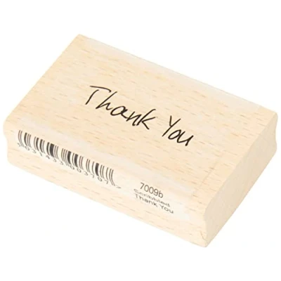 Image of Art Stamps 7009B Scribbled Thank You Stamp, Black