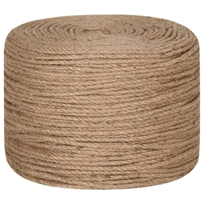 Image of &#039;vidaXL Natural Jute Rope 100m Long 8mm Thick Versatile for Arts and Crafts, Gardening, Decorations, Wrapping Bundling&#039;.