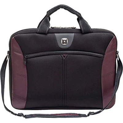 Image of WENGER SHERPA SLIM Black/Burgundy 16&#039;&#039; PC Bag