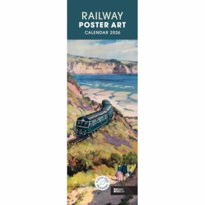Image of Carousel Worldwide, Railway Poster Art 2026 Slim Wall Calendar