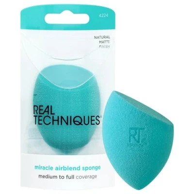 Image of REAL TECHNIQUES New Miracle Airblend Sponge for Foundation Matt Finish (1 Pack)