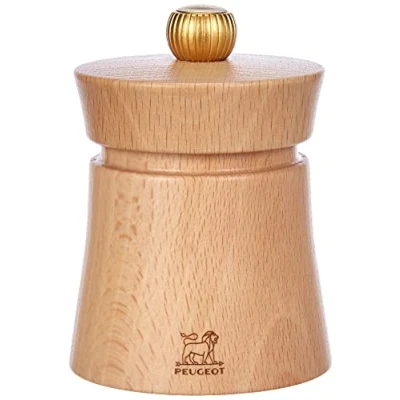 Image of Peugeot Baya Salt Mill 8cm, Wood, Natural, 6x6x8 cm